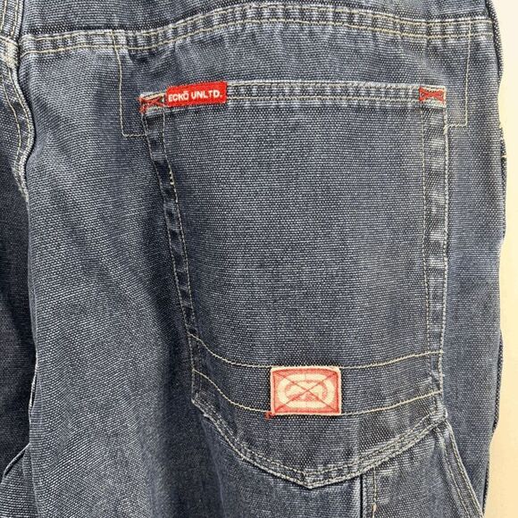 Vintage Marc Ecko Mens Jeans 36x31 Blue Limited Edition Classic Carpenter Y2K - Picture 8 of 11